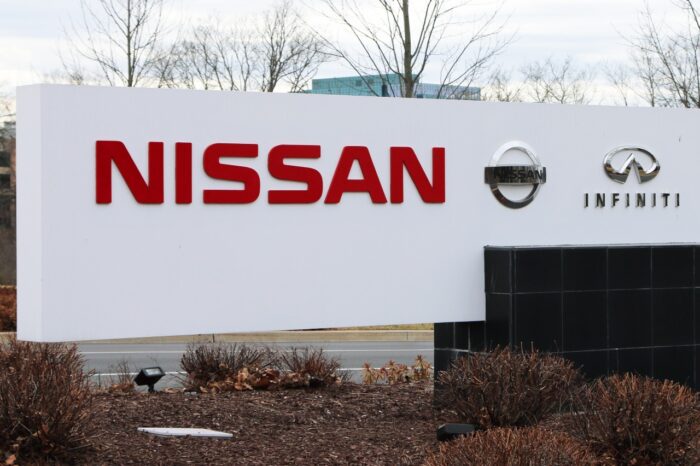 Sign for Nissan and Infiniti outside their new North American headquarters in this suburb of Nashville, TN. - nissan transmission - nissan cvt settlement - nissan class action