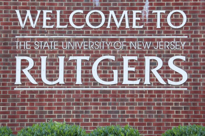 A sign at an entrance to Rutgers University in New Brunswick, New Jersey. - tuition refund - rutgers tuition - spring 2020 tuition