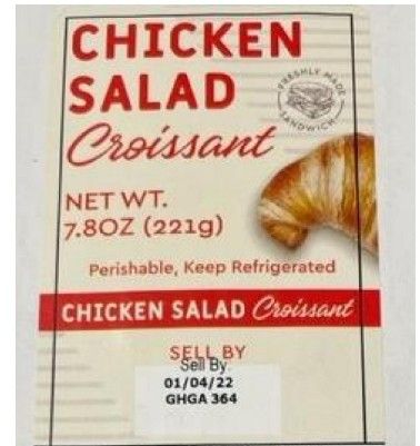 Chicken salad croissant package