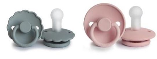 Pacifier gray and pink