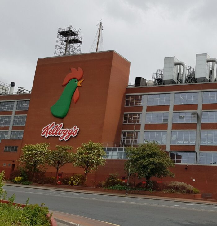 Kellogg's factory building.