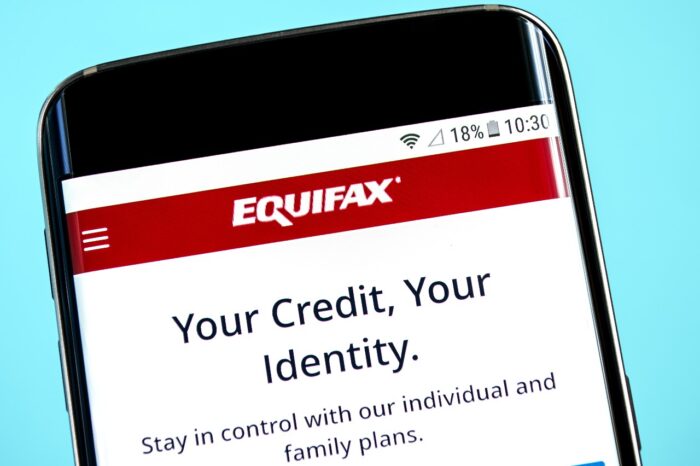 Equifax website homepage