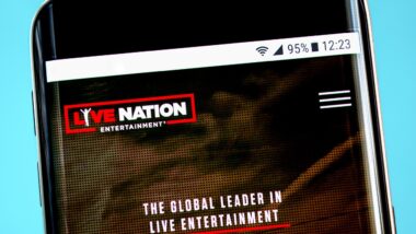 Illustrative Editorial, Live Nation Entertainment website homepage.