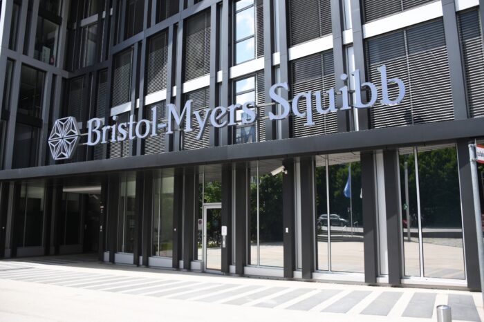 Bristol-Myers Squibb building - Bristol-Myers Squibb, BMS, is an American pharmaceutical company. - evotaz - hiv drugs - atripla class action