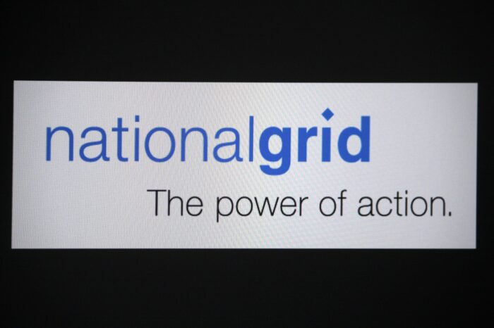 The logo of the power company National Grid - pre-recorded phone calls
