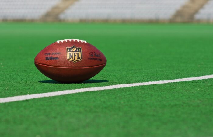 official ball of the NFL football league.