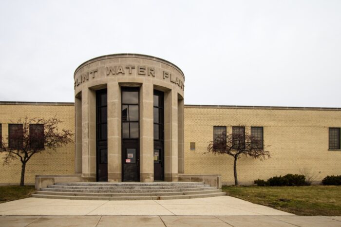 The exterior of the Flint Water Plant in Michigan. Flint is in the spotlight as concerns over it's water quality and lead content have made national headlines.