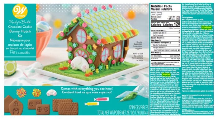 Ready to Build Chocolate Cookie Bunny Hutch Kit