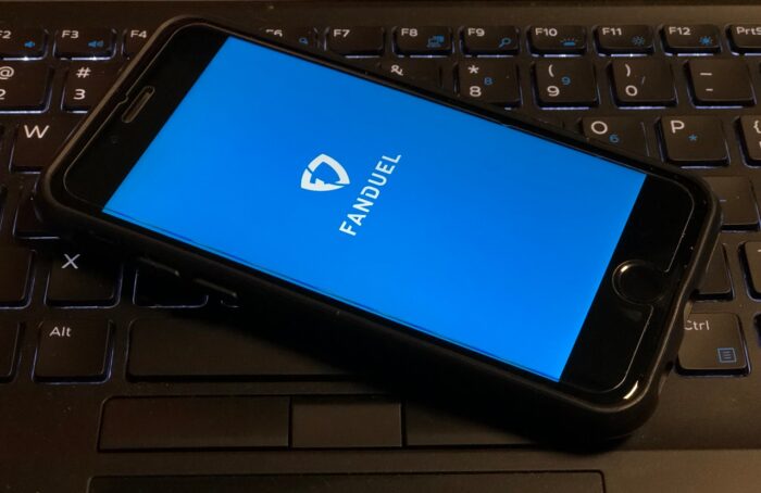 Fanduel app is open on a smart phone.
