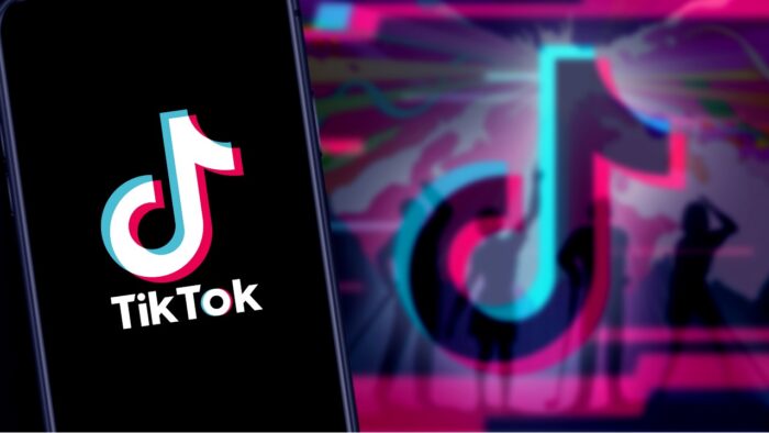 Smart phone with TIK TOK logo