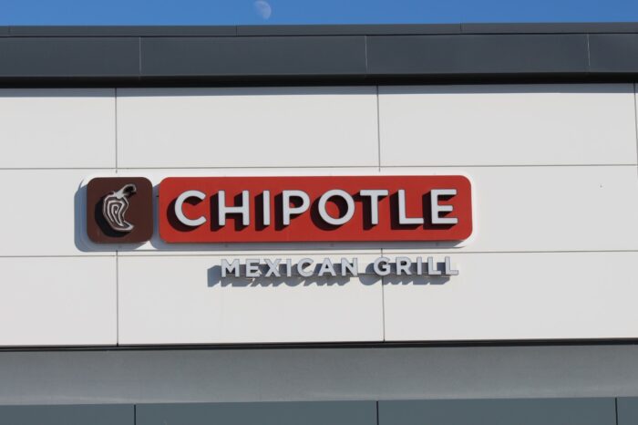 Sign for Chipotle Mexican Grill - chipotle delivery fees - chipotle class action settlement