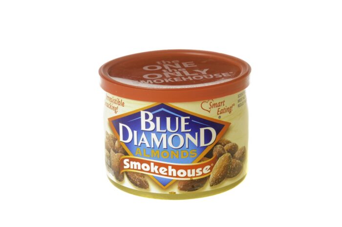 Can of Blue Diamond brand Smokehouse Almonds