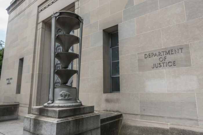 Department of Justice headquarters building - epsilon fraud
