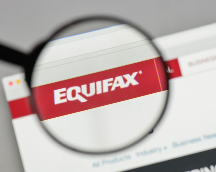 Equifax logo on the website homepage.