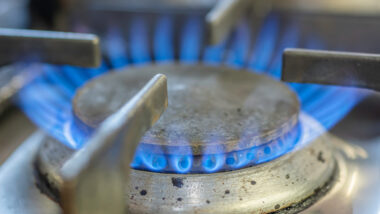 A photo of a gas burner