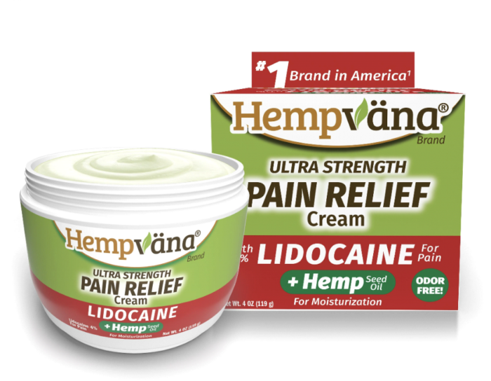 Photo of Hempväna Ultra Strength Pain Relief Cream with Lidocaine