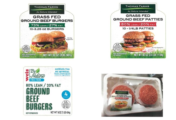 Ground beef recall packaging 