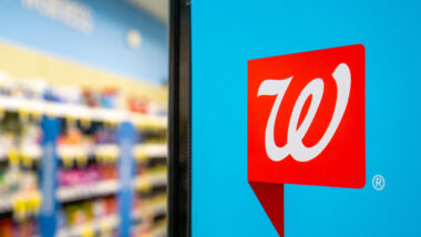 Walgreens logo inside one of the stores.