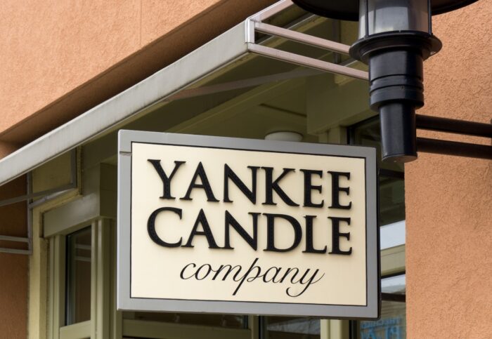 Yankee Candle retail store exterior.