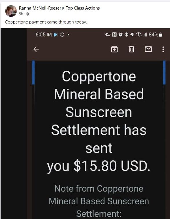 Coppertone Mineral Based FB 5-10-22 settlement rebate