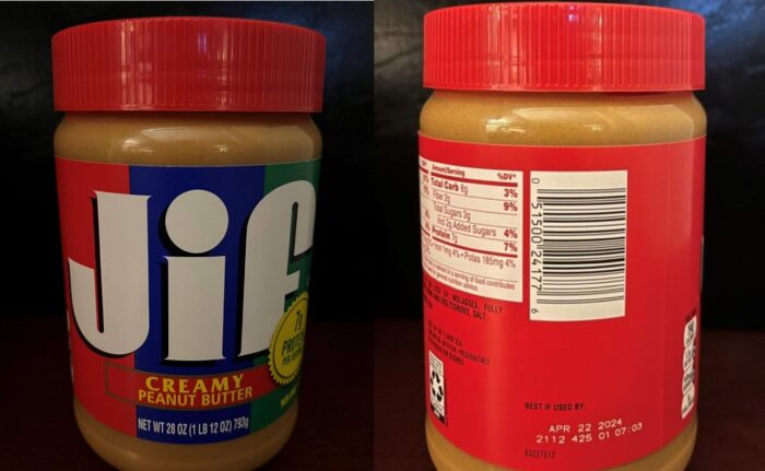 Jif brand creamy peanut butter recalled