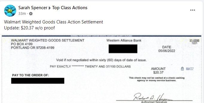 Coppertone Walmart Other Settlement Rebate Checks In The Mail Top 