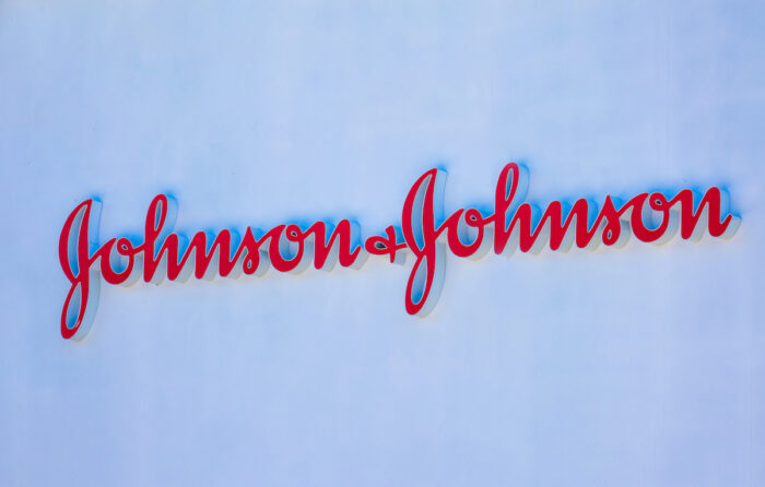 Johnson Johnson sign at multinational corporation office in Silicon Valley - Neutrogena Skin360