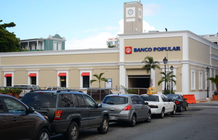 View of the bank Banco Popular.