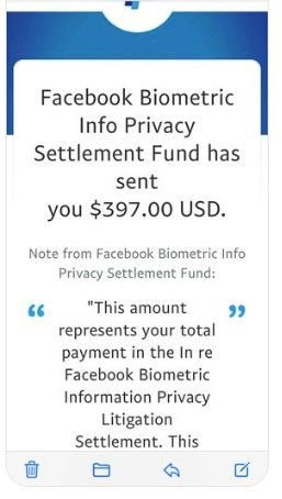 Facebook Illinois 5-18-22 settlement payments