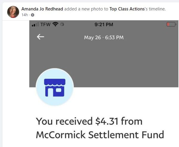 McCormick FB 5-27-22 settlement payments