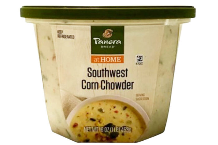 Product photo of recalled Panera at Home Southwest Corn Chowder.