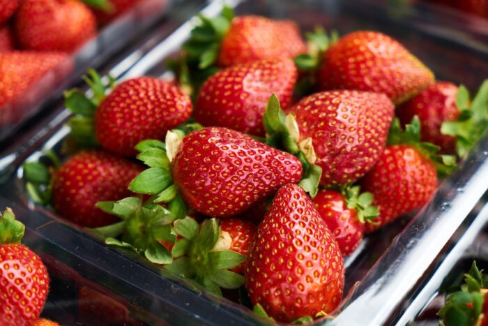 Close up of fresh strawberries - hepatitis a strawberry tea recall
