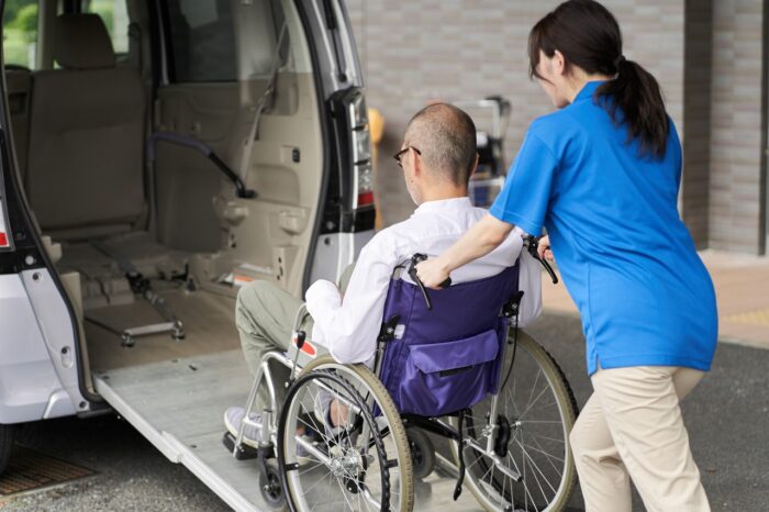 A caregiver who puts an elderly person in a medical transport van n- wage and hour
