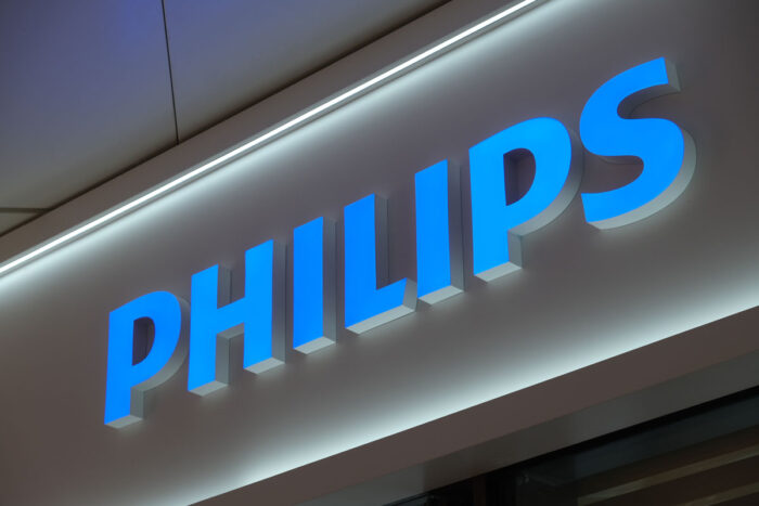 A Philips sign is seen, representing the CPAP class action