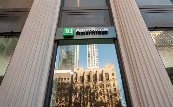 A TD Ameritrade Holding Corp. branch on Broadway in Lower Manhattan in New York