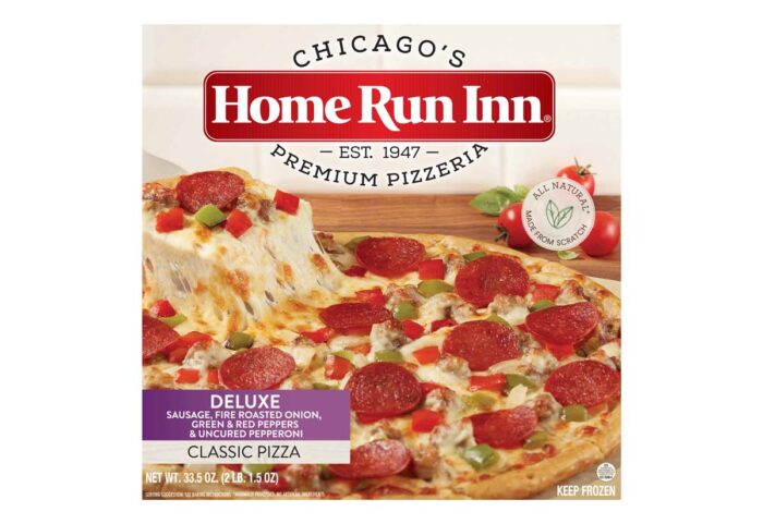 Pizza recall: Product photo of Home Run Inn's Chicago Premium Pizzeria Deluxe Sausage Classic Pizza