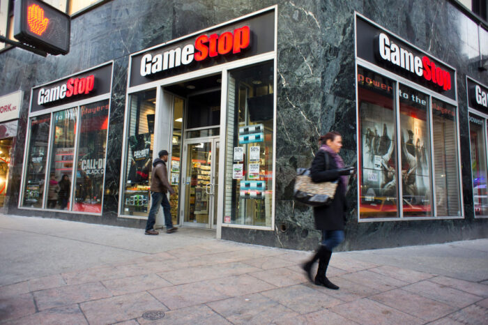 A Gamestop video game store in the Herald Square shopping district in New York.
