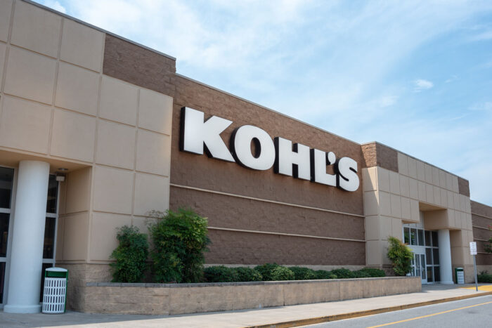 Kohl's retail department store exterior sign above the entrance.