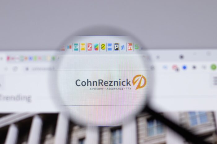 CohnReznick logo close-up on website page - CohnReznick data breach