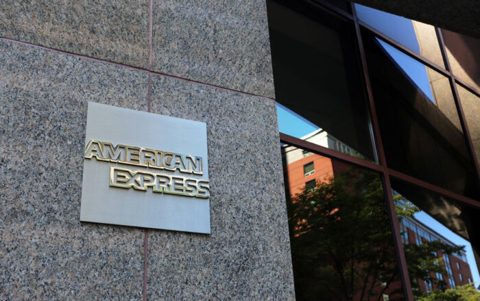 The American Express Company headquarters in New York, NY.
