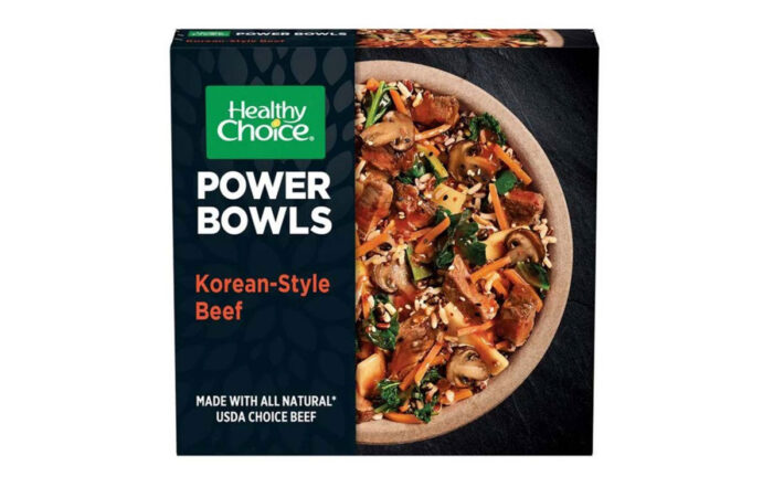 Product photo of recalled Healthy Choice power bowl.