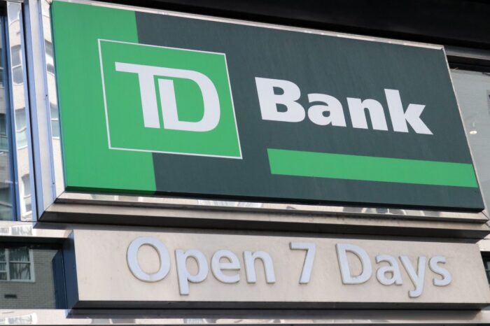 A TD Bank logo is pictured