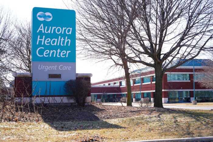 Exterior of Aurora Health Center's signage.