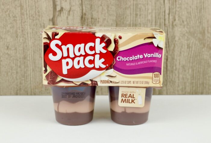 Snack Pack containers of Chocolate and Vanilla pudding Snack Pack