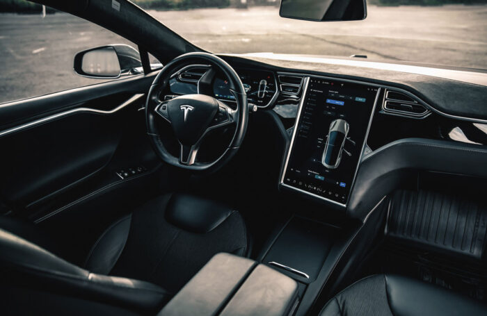 Tesla Model S interior.