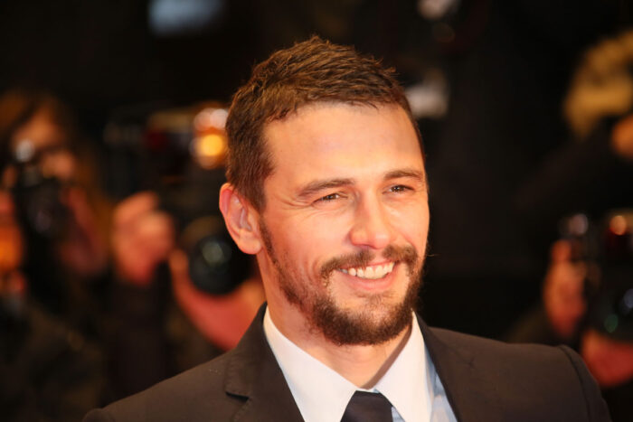 Close up of James Franco at a red carpet event.