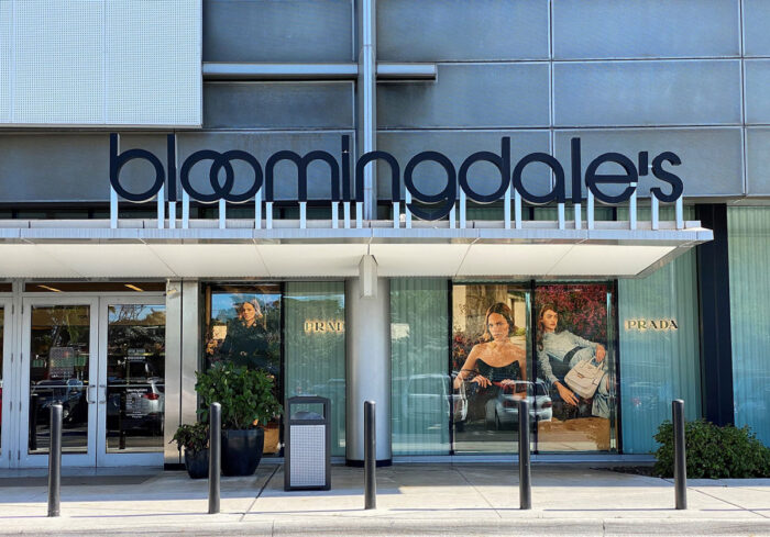 Exterior of a Bloomingdales store.