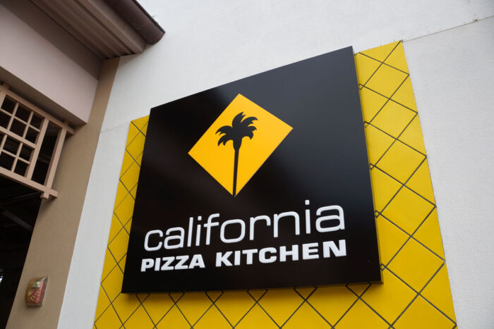 California Pizza Kitchen Logo of food establishment at the Ala Moana Center.