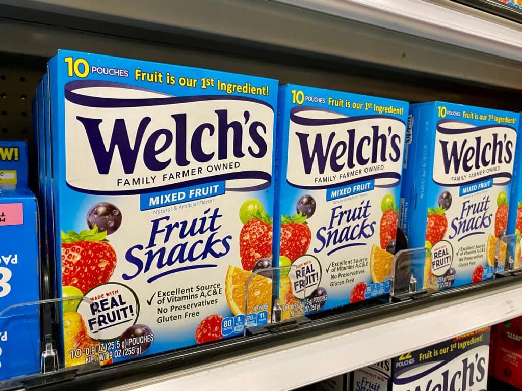 Welch's class action alleges fruit snacks falsely advertise containing