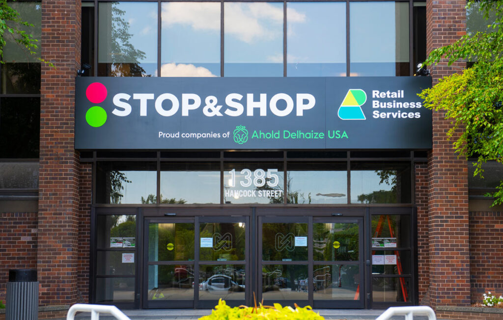 Exterior of Stop & Shop headquarters.